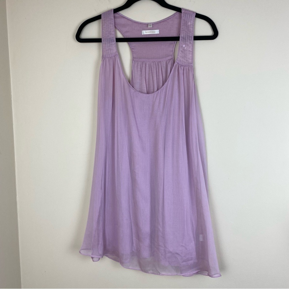Victoria Secret Pink Sheer Lined Sequined Sleepwear Tank top Large
